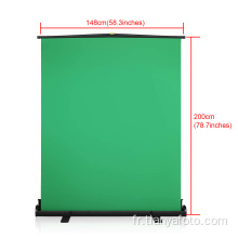 148x200cm Studio Photographie toile de fond écran vert portable